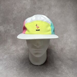 Ripndip 5 Panel Snorkeling Skating Flamingo Hat Neon White Skater Running